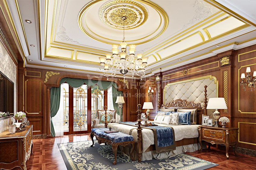 柏悅府主臥裝修效果圖