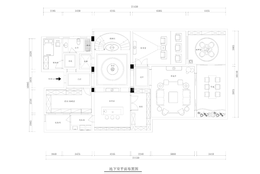 地下室平面布置圖