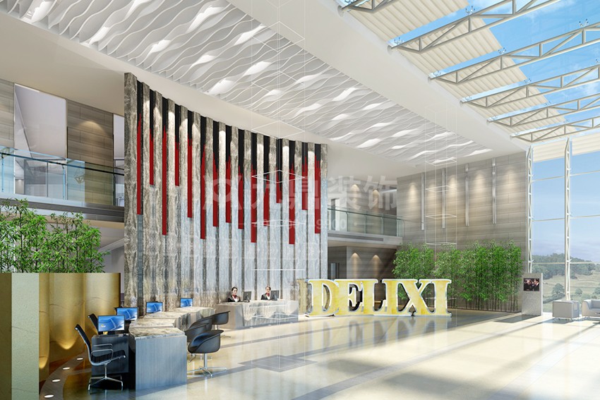 大廳前臺裝修效果圖