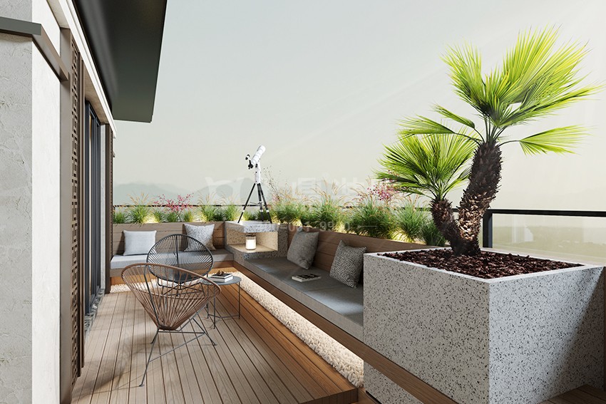 别墅阳台装修效果图