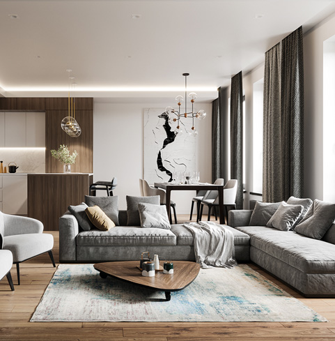 無錫時(shí)代上河裝修案例