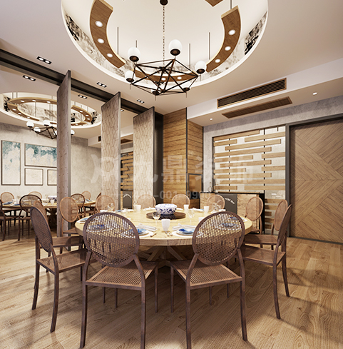 臺州海鮮館裝修效果圖