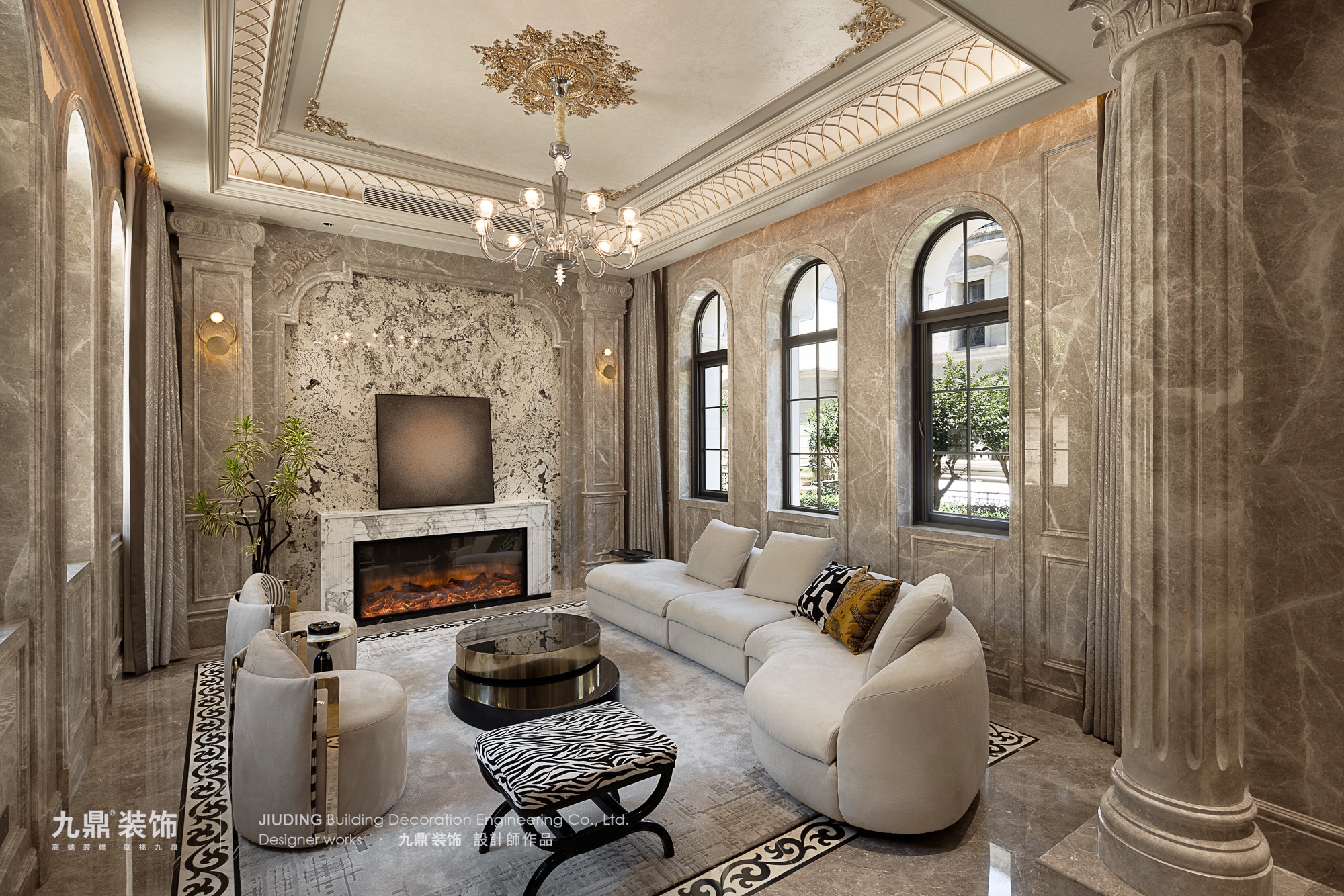 杭州昆侖府550㎡法式輕奢裝修案例 杭州昆侖府550㎡法式輕奢裝修案例